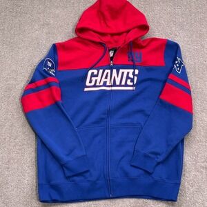 G-III NFL‎ Jacket Men 3XL Red Blue New York GIANTS Full Zip Hoodie Football